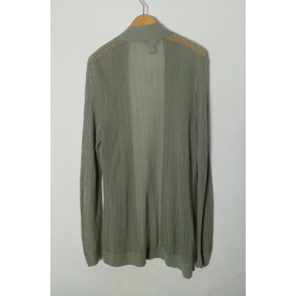 Chico's Women's Long Sleeve Mesh Cardigan Sweater Size 2 - Picture 2 of 7